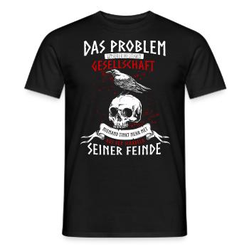 Wikinger Mythologie Geschenk Runen & Kelten - Männer T-Shirt - Schwarz - Vorne - AI Model Male 178 light (178cm)