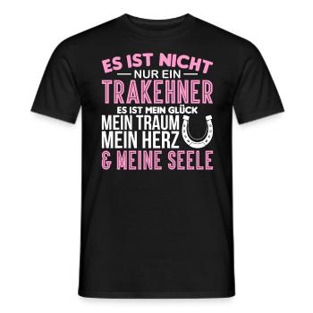 Trakehner Pferdebesitzer Pferde Reiter Geschenk - Männer T-Shirt - Schwarz - Vorne - AI Model Male 178 light (178cm)