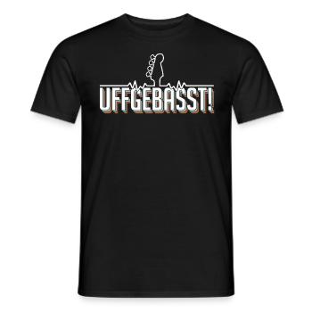 Bassist Bassgitarre Musiker Gitarrist Geschenk - Männer T-Shirt - Schwarz - Vorne - AI Model Male 178 light (178cm)