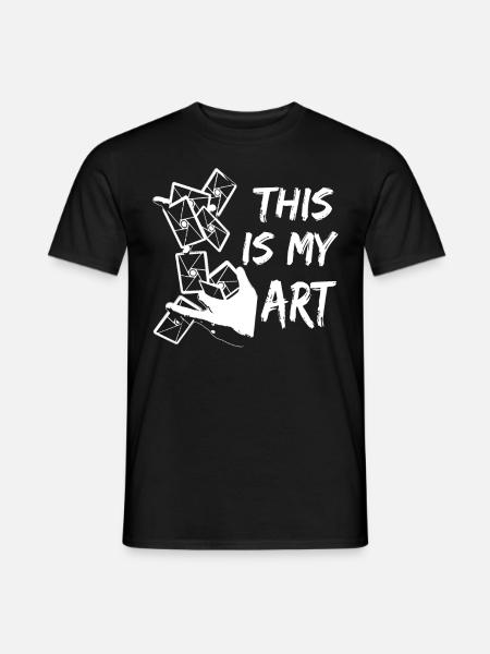 Cardistry Spielkarten Geschenk Magier Zaubern - Männer T-Shirt - Schwarz