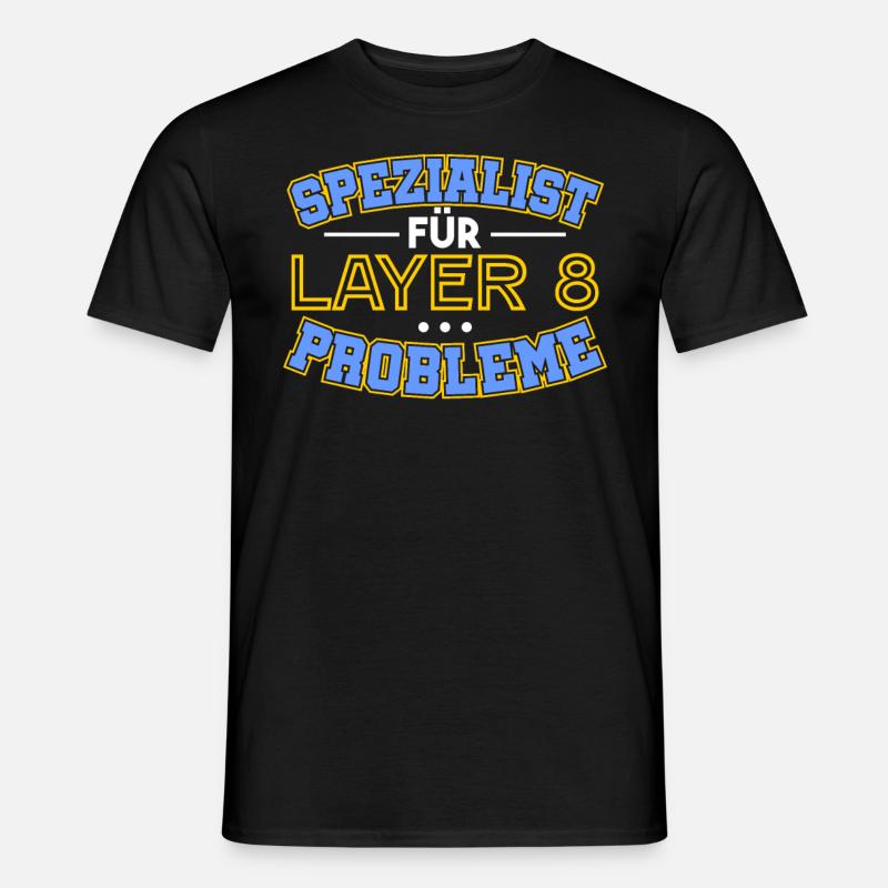 Admin Informatiker Informatik Administrator - Männer T-Shirt - Schwarz
