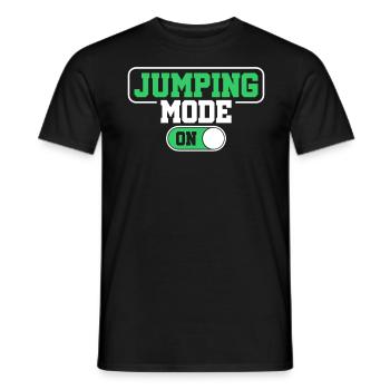 Trampolin - Männer T-Shirt - Schwarz - Vorne - AI Model Male 178 light (178cm)