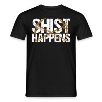 geologist - Men's T-Shirt - black - Front - AI Model Male 178 light (178cm)