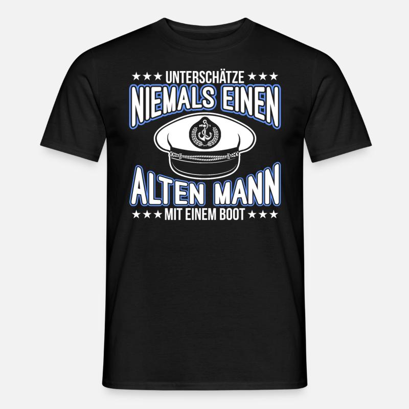 Boot - Männer T-Shirt - Schwarz