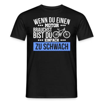 Anti E-Bike - Männer T-Shirt - Schwarz - Vorne - AI Model Male 178 light (178cm)