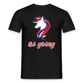 T-shirt Isi Going cheval islandais - T-shirt homme - noir - Devant - AI Model Male 178 light (178cm)