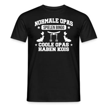 Koi Kois Koifisch Zuchtkarpfen - Männer T-Shirt - Schwarz - Vorne - AI Model Male 178 light (178cm)