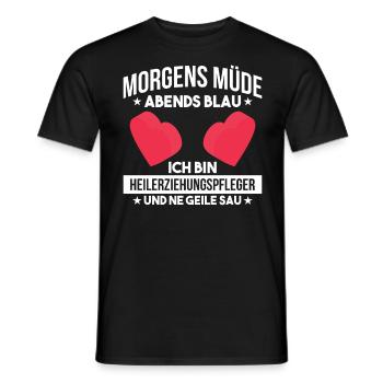Erziehungspfleger Pflegekräfte Pflege Hep Geschenk - Männer T-Shirt - Schwarz - Vorne - AI Model Male 178 light (178cm)