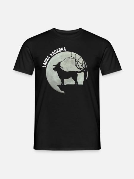 Labrador Retriever Funny Sayings Dog Moon - Men's T-Shirt - black