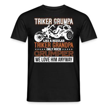 Trike Trikes Motorcycle Motorsport - Men's T-Shirt - black - Front - AI Model Male 178 light (178cm)