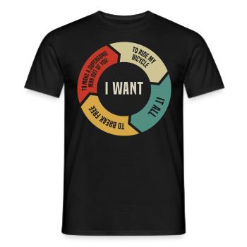 Music track of the 80 retro rate chart, music fan - Men's T-Shirt - black - Front - AI Model Male 178 light (178cm)