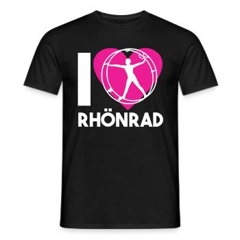 Rhönrad Turnen Geradeturnen Radgymnastik Geschenk - Männer T-Shirt - Schwarz - Vorne - AI Model Male 178 light (178cm)