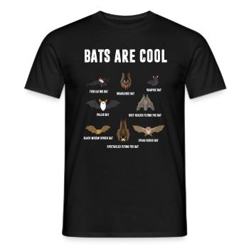 Les chauves-souris sont cool. Les chauves-souris sont cool - T-shirt homme - noir - Devant - AI Model Male 178 light (178cm)