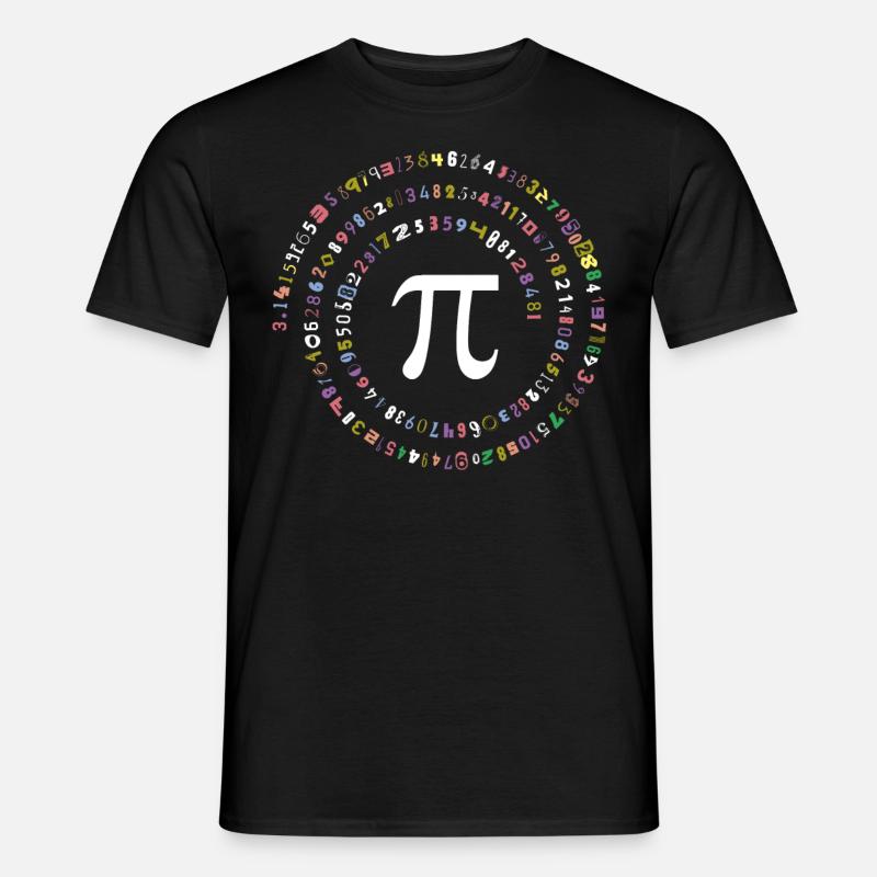 PI 3.14 Math gift for nerds. Pi days - Men's T-shirt - black