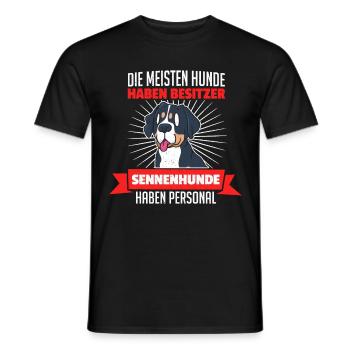 Schweizer Sennenhund Bauernhund - Personal - Männer T-Shirt - Schwarz - Vorne - AI Model Male 178 light (178cm)