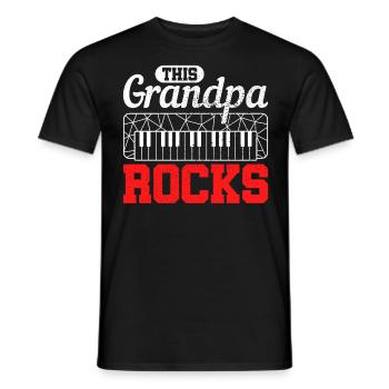 Musikinstrument Keyboards Klavier Geschenk - Männer T-Shirt - Schwarz - Vorne - AI Model Male 178 light (178cm)