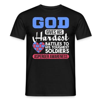 Autisten Asperger Autismus Geschenk - Männer T-Shirt - Schwarz - Vorne - AI Model Male 178 light (178cm)