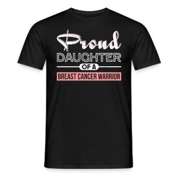 Fight against cancer breast cancer gift - Men's T-Shirt - black - Front - AI Model Male 178 light (178cm)