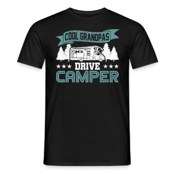 Recreational camper camper caravan gift - Men's T-Shirt - black - Front - AI Model Male 178 light (178cm)