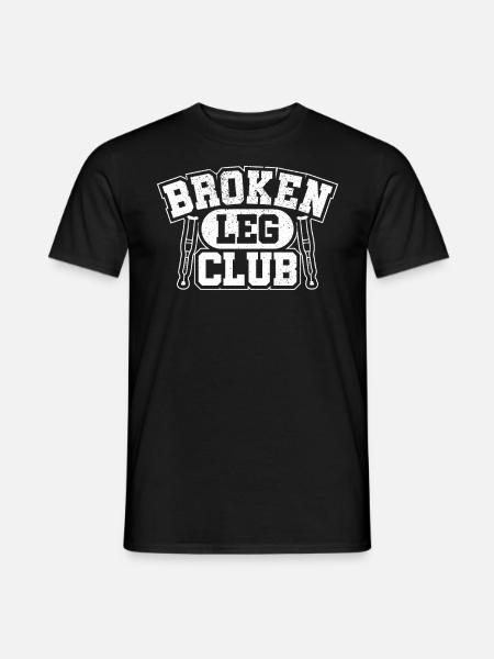 Patient Gute Besserung Knochenbruch Geschenk - Männer T-Shirt - Schwarz