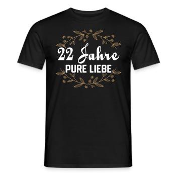 Ehepartner Ehemann Bronzehochzeit Geschenk - Männer T-Shirt - Schwarz - Vorne - AI Model Male 178 light (178cm)