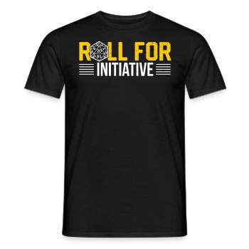 Cadeau de jeu de société RPG joueur - T-shirt homme - noir - Devant - AI Model Male 178 light (178cm)