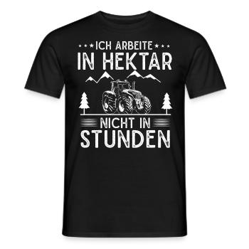 Landwirt Geschenk Landwirtschaft , Traktor Spruch. - Männer T-Shirt - Schwarz - Vorne - AI Model Male 178 light (178cm)