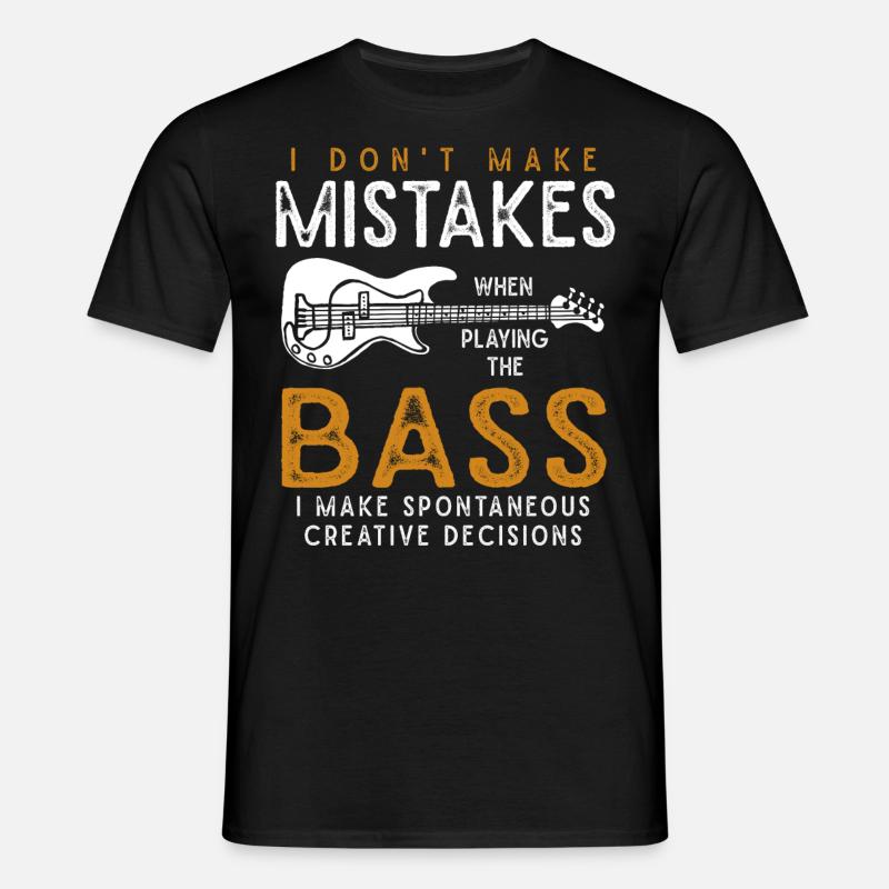 Bas spiller bas spiller bas guitar gave idé - T-shirt til herrer - sort