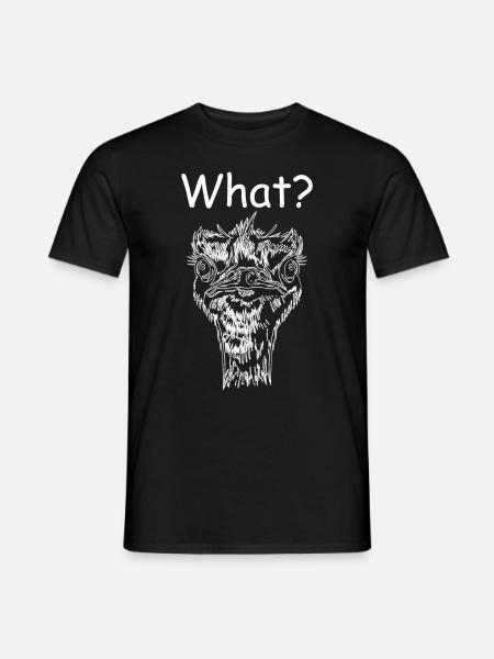 What? Funny bouquet - Men's T-Shirt - black