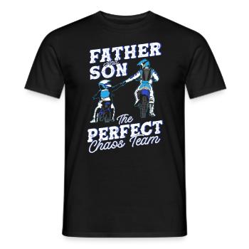 Cadeau de motocross moto dirt bike - T-shirt homme - noir - Devant - AI Model Male 178 light (178cm)