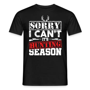 Forester Wild Antlers Deer Hunting Gift - Men's T-Shirt - black - Front - AI Model Male 178 light (178cm)