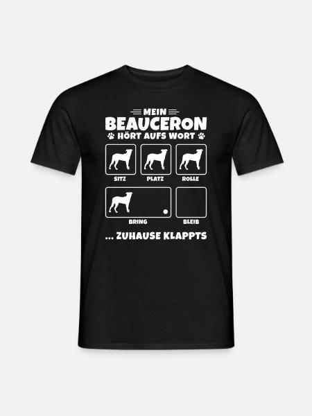 Beauceron Hundetricks Hütehund Geschenk - Männer T-Shirt - Schwarz