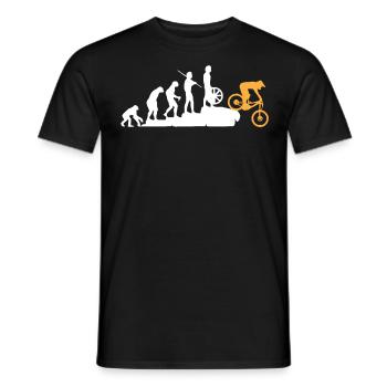 Evolution du VTT, VTT VTT - T-shirt homme - noir - Devant - AI Model Male 178 light (178cm)