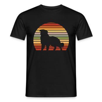Do Khyi Vintage Grafik Tibetdogge Geschenk - Männer T-Shirt - Schwarz - Vorne - AI Model Male 178 light (178cm)