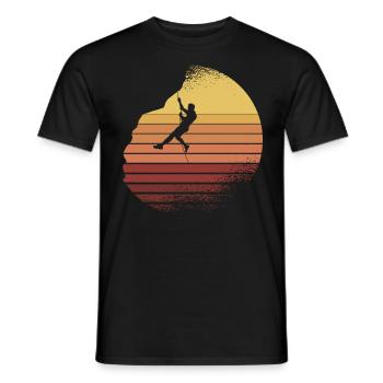 Escalade et alpinisme, Boulder GEschenk - T-shirt homme - noir - Devant - AI Model Male 178 light (178cm)