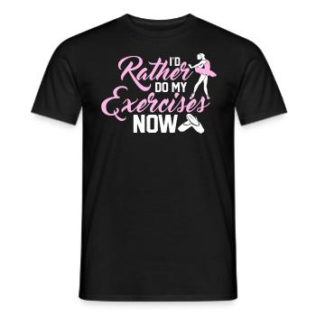 Danseuse Ballerine Ballet - T-shirt homme - noir - Devant - AI Model Male 178 light (178cm)