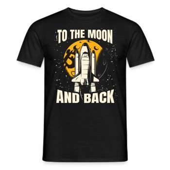 Bitcoin, crypto-monnaie, Crypto Vers la Lune - T-shirt homme - noir - Devant - AI Model Male 178 light (178cm)