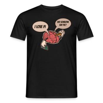 Pi Day, Pi, 3. 145, Cake, Funny Pi Day - Men's T-Shirt - black - Front - AI Model Male 178 light (178cm)