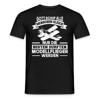 Modellfliegen Modellbau Modellflug - Männer T-Shirt - Schwarz - Vorne - AI Model Male 178 light (178cm)