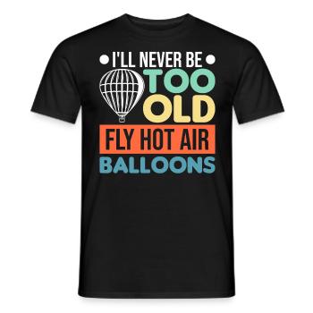 Balloon Balloon Istl'anHot Air Balloon - Men's T-Shirt - black - Front - AI Model Male 178 light (178cm)