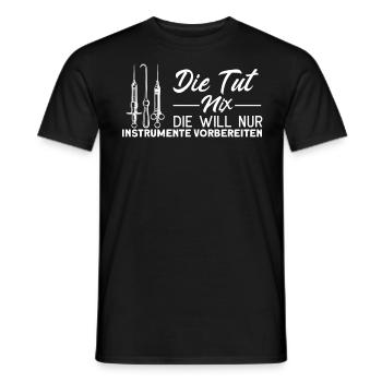Krankenhaus Operationstechnische Assistentin - Männer T-Shirt - Schwarz - Vorne - AI Model Male 178 light (178cm)