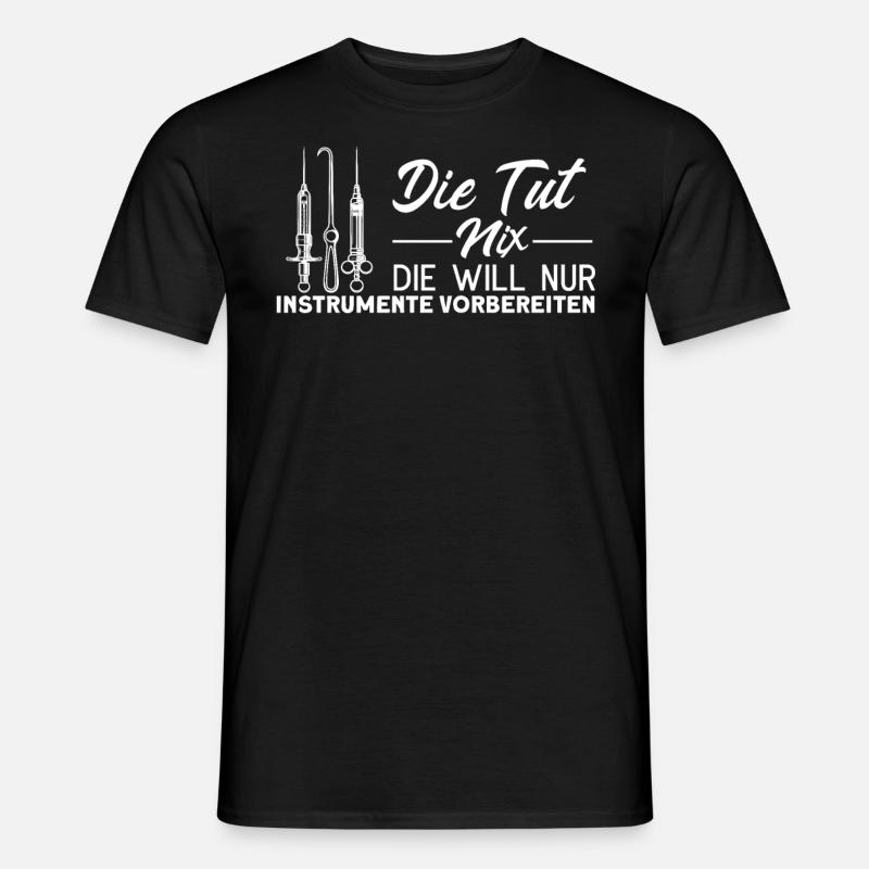Krankenhaus Operationstechnische Assistentin - Männer T-Shirt - Schwarz