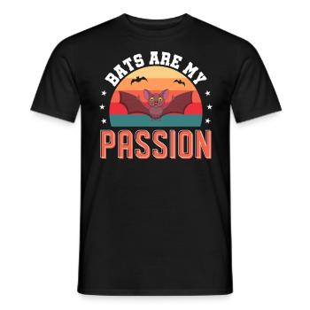 Chauves-souris Fledermaus - T-shirt homme - noir - Devant - AI Model Male 178 light (178cm)