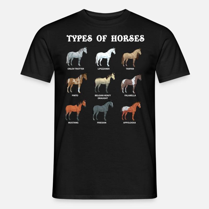 Arten Von Pferden, Pferd, Araber - Männer T-Shirt - Schwarz