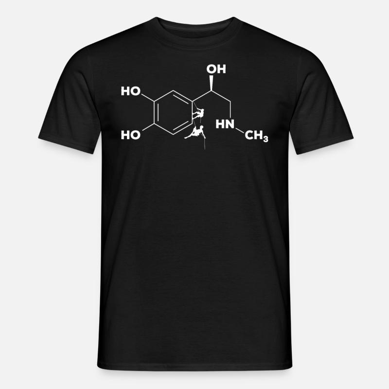 Klettern Adrenalin, Kletterer, Klettern - Männer T-Shirt - Schwarz