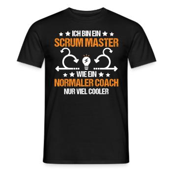 Agile Coach Scrum Master Geschenk - Männer T-Shirt - Schwarz - Vorne - AI Model Male 178 light (178cm)