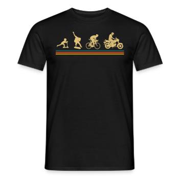 Simmi, 2 Takter, S50, Evolutions des Mopeds DDR - Männer T-Shirt - Schwarz - Vorne - AI Model Male 178 light (178cm)