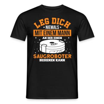 Reinigungskraft Saugroboter Putzkraft Geschenk - Männer T-Shirt - Schwarz - Vorne - AI Model Male 178 light (178cm)