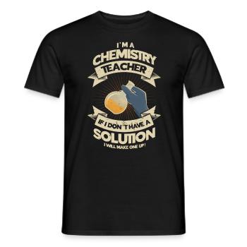 Chemical period table chemistry gift - Men's T-Shirt - black - Front - AI Model Male 178 light (178cm)