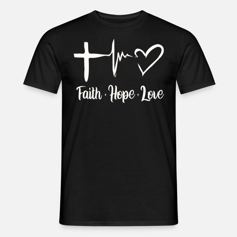 Bibelvers, Christlicher Gott, Gebetspsalm - Männer T-Shirt - Schwarz